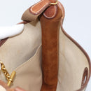HERMES Vespa PM Shoulder Bag Canvas Beige Auth bs34046-18