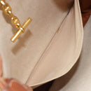 HERMES Vespa PM Shoulder Bag Canvas Beige Auth bs34046-11