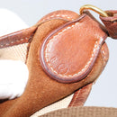 HERMES Vespa PM Shoulder Bag Canvas Beige Auth bs34046-12