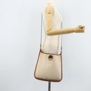 HERMES Vespa PM Shoulder Bag Canvas Beige Auth bs34046-20