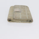 CHANEL Wallet Caviar Skin 2 Set Black Beige CC Auth bs34047-13