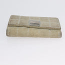 CHANEL Wallet Caviar Skin 2 Set Black Beige CC Auth bs34047-15