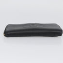 CHANEL Wallet Caviar Skin 2 Set Black Beige CC Auth bs34047-6