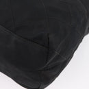 PRADA Chain Shoulder Bag Nylon Black Gold Auth bs34051-15