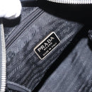 PRADA Chain Shoulder Bag Nylon Black Gold Auth bs34051-18