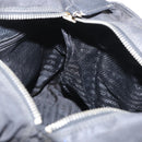 PRADA Chain Shoulder Bag Nylon Black Gold Auth bs34051-19