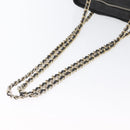 PRADA Chain Shoulder Bag Nylon Black Gold Auth bs34051-7