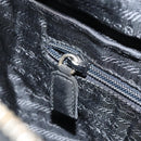 PRADA Umhängetasche Kette Nylon Gold Schwarz Auth bs34054-21