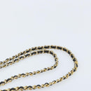 PRADA Umhängetasche Kette Nylon Gold Schwarz Auth bs34054-8