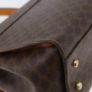 CELINE Macadam Canvas Hand Bag PVC 2way Brown Gold Auth bs34055-15