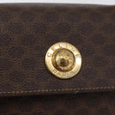 CELINE Macadam Canvas Hand Bag PVC 2way Brown Gold Auth bs34055-17