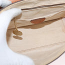 CELINE Macadam Canvas Hand Bag PVC 2way Brown Gold Auth bs34055-20