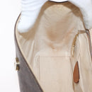CELINE Macadam Canvas Hand Bag PVC 2way Brown Gold Auth bs34055-22