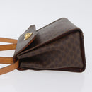 CELINE Macadam Canvas Hand Bag PVC 2way Brown Gold Auth bs34055-5