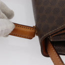 CELINE Macadam Canvas Hand Bag PVC 2way Brown Gold Auth bs34055-9
