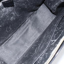 CELINE Macadam Canvas Hand Bag PVC Leather Black Gold Auth bs34056-19