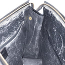 CELINE Macadam Canvas Hand Bag PVC Leather Black Gold Auth bs34056-20
