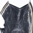 CELINE Macadam Canvas Hand Bag PVC Leather Black Gold Auth bs34056-21