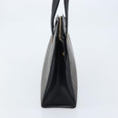 CELINE Macadam Canvas Hand Bag PVC Leather Black Gold Auth bs34056-4