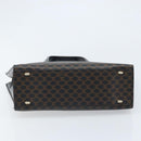 CELINE Macadam Canvas Hand Bag PVC Leather Black Gold Auth bs34056-9