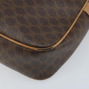 CELINE Macadam Canvas Shoulder Bag PVC Brown Gold Auth bs34058-15