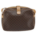 CELINE Macadam Canvas Shoulder Bag PVC Brown Gold Auth bs34058-2