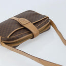 CELINE Macadam Canvas Shoulder Bag PVC Brown Gold Auth bs34058-6