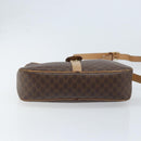 CELINE Macadam Canvas Shoulder Bag PVC Brown Gold Auth bs34058-5