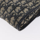 Christian Dior Trotter Canvas Chain Shoulder Bag Navy Gold Auth bs34064-13