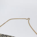 Christian Dior Trotter Canvas Chain Shoulder Bag Navy Gold Auth bs34064-8