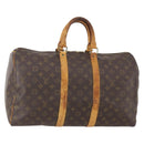 LOUIS VUITTON Monogram Keepall 45 Boston Bag M41428 LV Auth bs34073-1