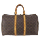 LOUIS VUITTON Monogram Keepall 45 Boston Bag M41428 LV Auth bs34073-2