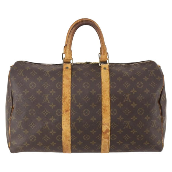 LOUIS VUITTON Monogram Keepall 45 Boston Bag M41428 LV Auth bs34073