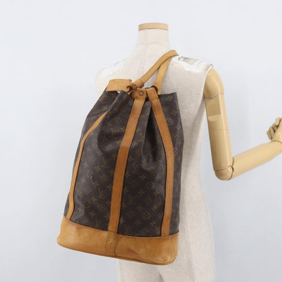 LOUIS VUITTON Monogram Randonnee GM Shoulder Bag M42244 LV Auth bs34074