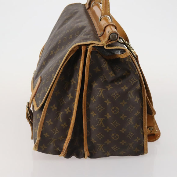 LOUIS VUITTON Monogram Sac Kleber Reisetasche M58122 LV Auth bs34077
