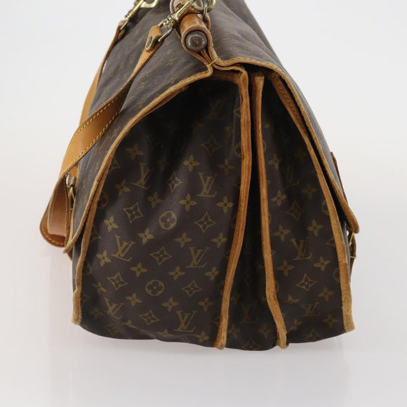 LOUIS VUITTON Monogram Sac Kleber Reisetasche M58122 LV Auth bs34077