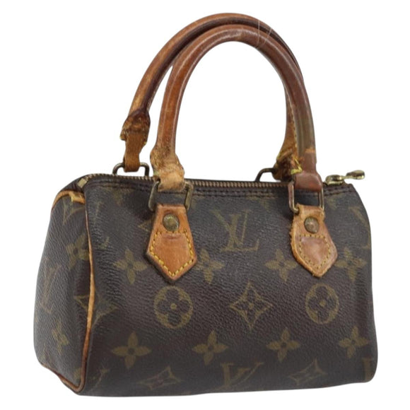 LOUIS VUITTON Monogram Mini Speedy Hand Bag M41534 LV Auth bs34085