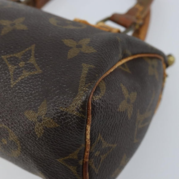 LOUIS VUITTON Monogram Mini Speedy Hand Bag M41534 LV Auth bs34085