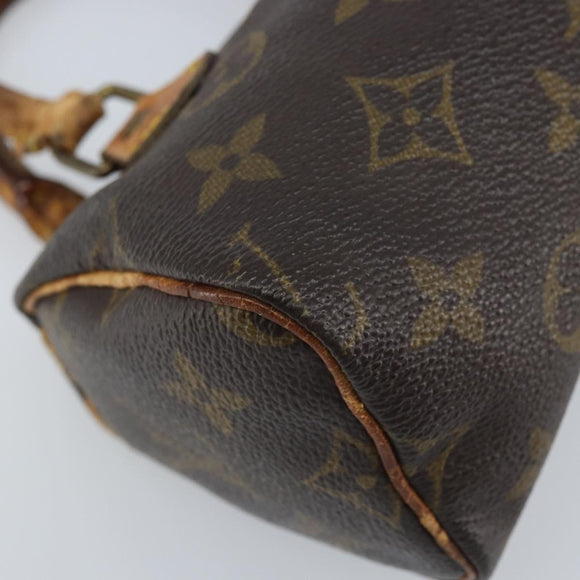 LOUIS VUITTON Monogram Mini Speedy Hand Bag M41534 LV Auth bs34085