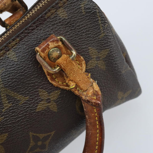 LOUIS VUITTON Monogram Mini Speedy Hand Bag M41534 LV Auth bs34085