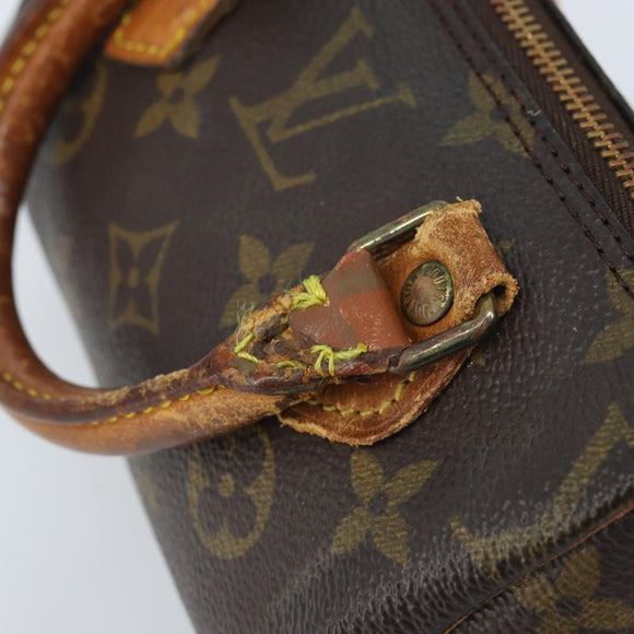 LOUIS VUITTON Monogram Mini Speedy Hand Bag M41534 LV Auth bs34085