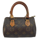 LOUIS VUITTON Monogram Mini Speedy Hand Bag M41534 LV Auth bs34085-13