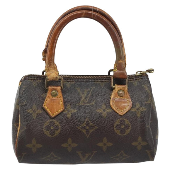 LOUIS VUITTON Monogram Mini Speedy Hand Bag M41534 LV Auth bs34085