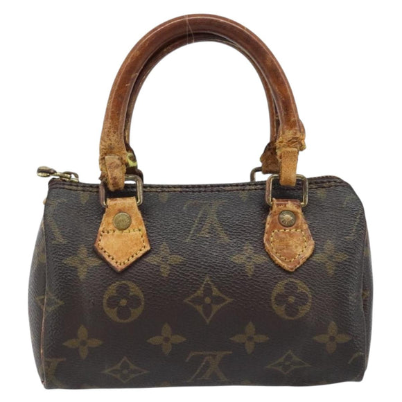 LOUIS VUITTON Monogram Mini Speedy Hand Bag M41534 LV Auth bs34085