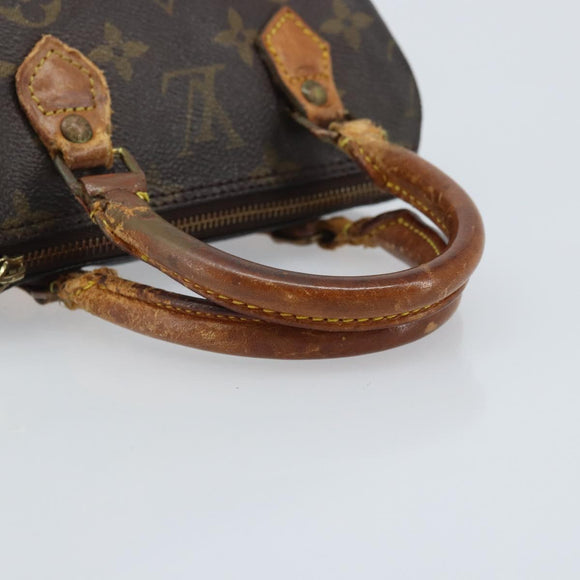 LOUIS VUITTON Monogram Mini Speedy Hand Bag M41534 LV Auth bs34085
