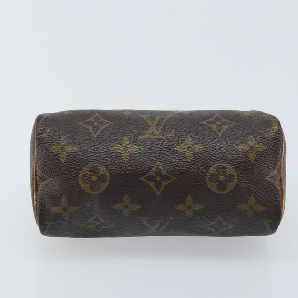 LOUIS VUITTON Monogram Mini Speedy Hand Bag M41534 LV Auth bs34085