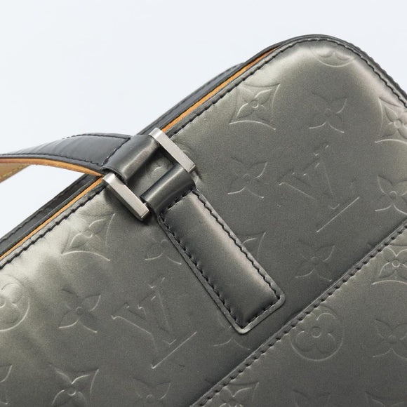 LOUIS VUITTON Monogram Mat Malden Hand Bag Black M55132 LV Auth bs34086