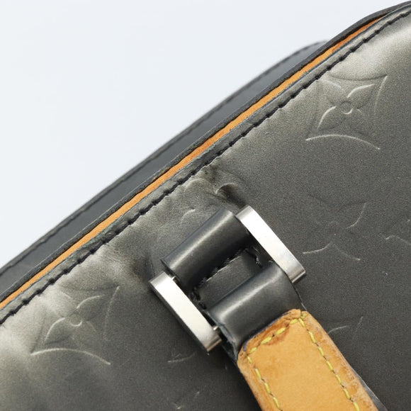 LOUIS VUITTON Monogram Mat Malden Hand Bag Black M55132 LV Auth bs34086