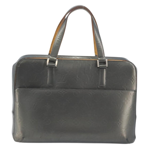LOUIS VUITTON Monogram Mat Malden Hand Bag Black M55132 LV Auth bs34086