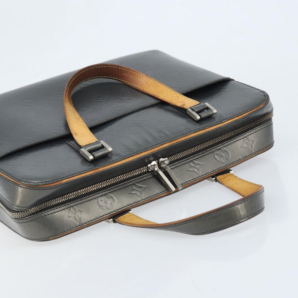 LOUIS VUITTON Monogram Mat Malden Hand Bag Black M55132 LV Auth bs34086